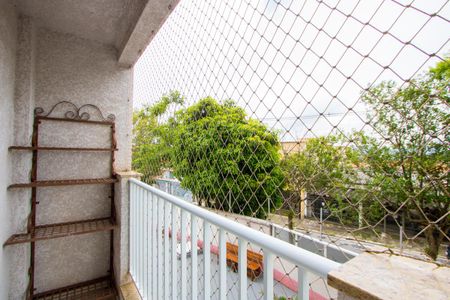 Varanda da sala de apartamento para alugar com 3 quartos, 90m² em Parque Sao Vicente, Santo André