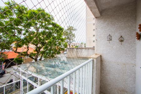 Varanda da sala de apartamento para alugar com 3 quartos, 90m² em Parque Sao Vicente, Santo André
