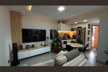 Sala - Sala de Jantar  de apartamento à venda com 2 quartos, 44m² em Vila Scarpelli, Santo André