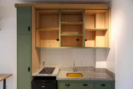 Studio para alugar com 32m², 1 quarto e sem vaga Studio para alugar com 32m², 1 quarto e sem vagaCozinha