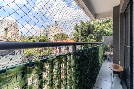 Varanda da Sala de apartamento à venda com 2 quartos, 52m² em Campos Elíseos, São Paulo