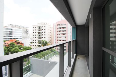 Varanda de apartamento à venda com 1 quarto, 35m² em Indianópolis, São Paulo