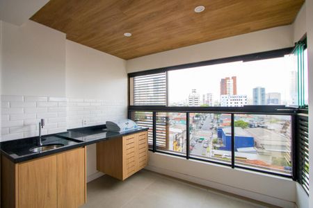 Varanda gourmet de apartamento para alugar com 1 quarto, 43m² em Jardim, Santo André