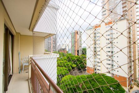 Varanda da sala de apartamento à venda com 4 quartos, 124m² em Jardim, Santo André