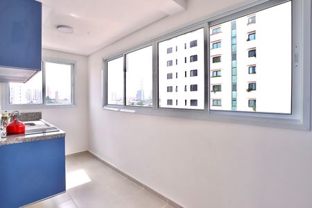 Cozinha de kitnet/studio para alugar com 1 quarto, 26m² em Belenzinho, São Paulo