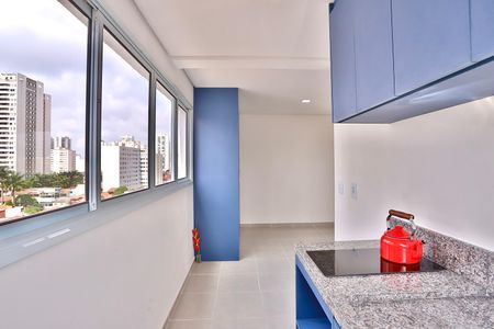 Cozinha de kitnet/studio para alugar com 1 quarto, 26m² em Belenzinho, São Paulo