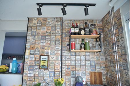 Varanda gourmet de apartamento à venda com 2 quartos, 68m² em Vila Apiai, Santo André