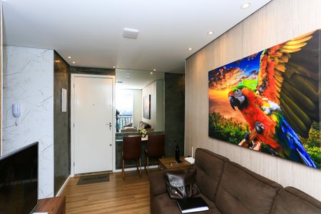 sala  de apartamento para alugar com 2 quartos, 44m² em Jardim Tres Irmaos, Taboão da Serra