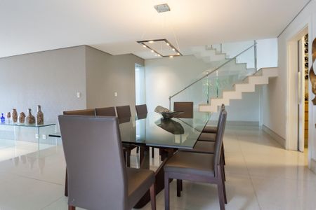 Sala de Jantar de casa de condomínio à venda com 4 quartos, 466m² em A Definir Em Campo, Nova Lima