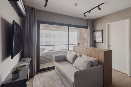 Sala de apartamento para alugar com 1 quarto, 38m² em Jardins, São Paulo