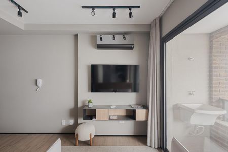 Sala de apartamento para alugar com 1 quarto, 38m² em Jardins, São Paulo