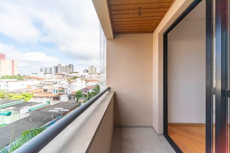 Varanda da Sala de apartamento para alugar com 3 quartos, 74m² em Vila Valparaíso, Santo André