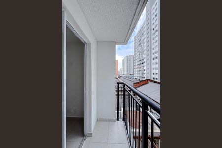 Varanda da Sala de apartamento para alugar com 1 quarto, 27m² em Brás, São Paulo