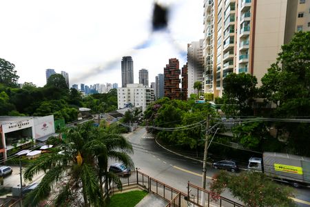 varanda  de apartamento à venda com 1 quarto, 62m² em Paraíso do Morumbi, São Paulo