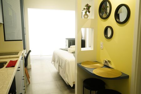 Cozinha de kitnet/studio à venda com 1 quarto, 24m² em Tatuapé, São Paulo