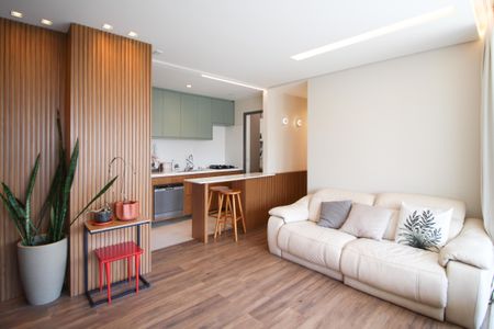 Sala de apartamento para alugar com 2 quartos, 74m² em Indianópolis, São Paulo