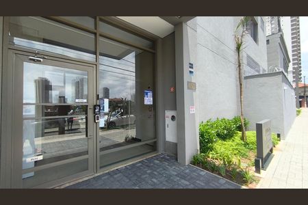 Studio para alugar com 22m², 1 quarto e sem vaga Studio para alugar com 22m², 1 quarto e sem vagaFachada + Plaquinha