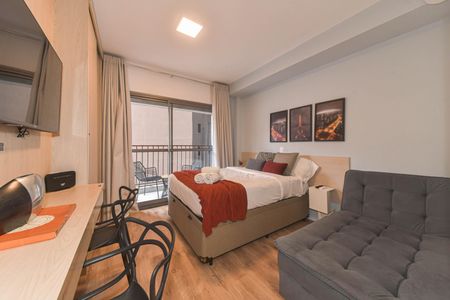 Quarto de apartamento para alugar com 1 quarto, 30m² em Santo Amaro, São Paulo