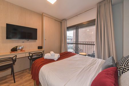 Quarto de apartamento para alugar com 1 quarto, 30m² em Santo Amaro, São Paulo