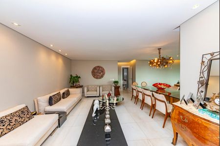 Sala de apartamento à venda com 4 quartos, 216m² em Belvedere, Belo Horizonte