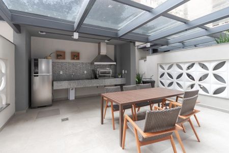 Studio à venda com 25m², 1 quarto e sem vagaChurrasqueira