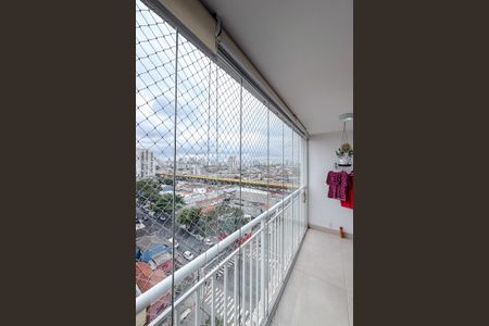 Varanda da Sala de kitnet/studio à venda com 1 quarto, 34m² em Ipiranga, São Paulo