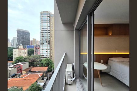 Studio para alugar com 25m², 1 quarto e sem vagaVaranda