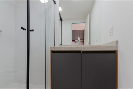 Banheiro de kitnet/studio à venda com 1 quarto, 21m² em Ipiranga, São Paulo