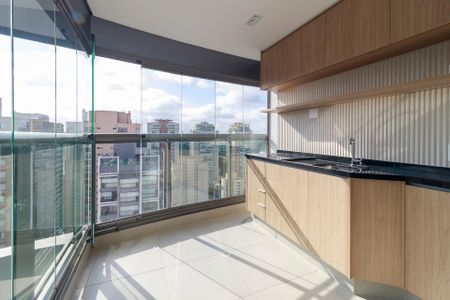 Sala - Varanda de apartamento à venda com 1 quarto, 50m² em Jardim das Acacias, São Paulo