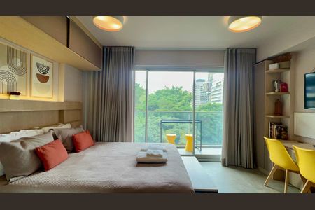 Studio de kitnet/studio para alugar com 1 quarto, 27m² em Cerqueira César, São Paulo