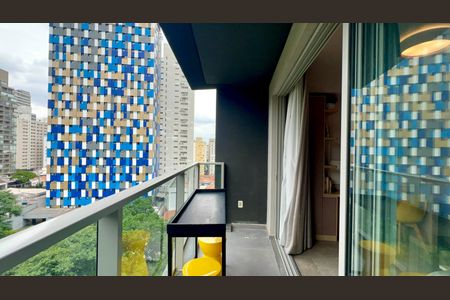 Studio para alugar com 27m², 1 quarto e sem vagaVaranda