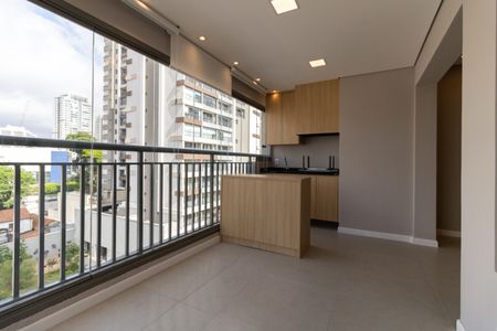 Varanda da Sala de apartamento para alugar com 2 quartos, 71m² em Vila Dom Pedro I, São Paulo