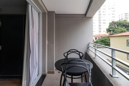 Studio para alugar com 24m², 1 quarto e sem vagaVaranda