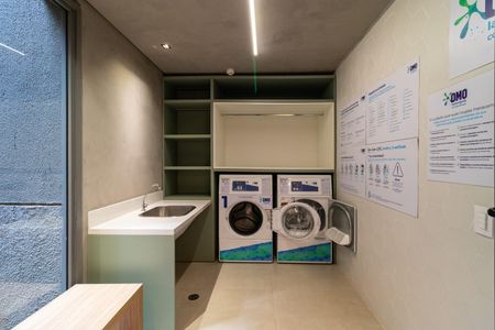 Studio para alugar com 24m², 1 quarto e sem vagaLavanderia