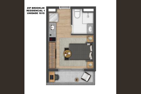 Kitnet/Studio à venda com 1 quarto, 21m² em Vila Cordeiro, São Paulo
