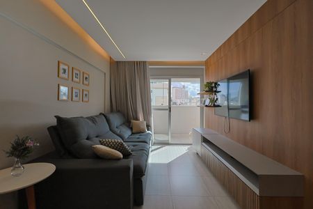 Sala de apartamento à venda com 3 quartos, 80m² em Sagrada Família, Belo Horizonte