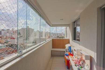 Varanda Sala de apartamento à venda com 3 quartos, 80m² em Sagrada Família, Belo Horizonte
