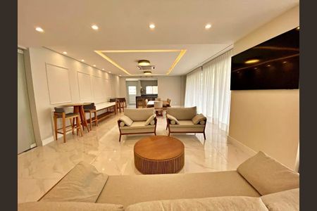 Sala de apartamento para alugar com 3 quartos, 136m² em Boqueirão, Santos