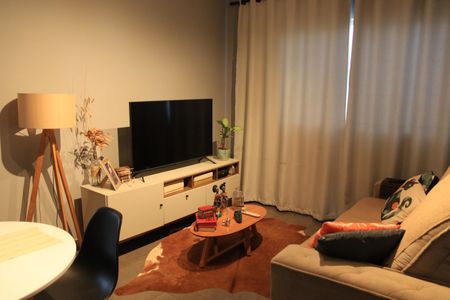 Sala de apartamento para alugar com 2 quartos, 53m² em Area 2, Goiânia