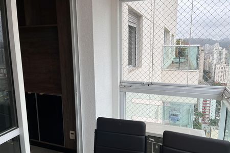 Varanda da Sala de apartamento para alugar com 2 quartos, 96m² em Boqueirão, Santos
