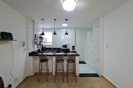 Cozinha  de kitnet/studio para alugar com 0 quarto, 30m² em Aviação, Praia Grande