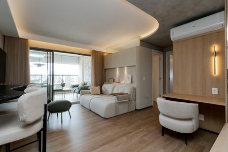 Sala de apartamento à venda com 2 quartos, 92m² em Jardim das Acacias, São Paulo