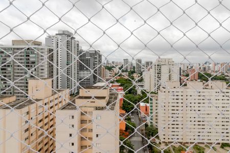 Vista da Varanda de apartamento à venda com 2 quartos, 92m² em Jardim das Acacias, São Paulo