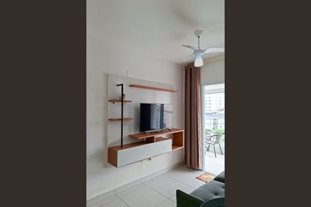 Sala de apartamento para alugar com 1 quarto, 56m² em Vila Caiçara, Praia Grande
