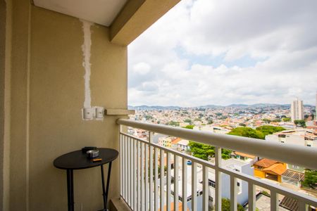 Varanda da sala de apartamento à venda com 2 quartos, 78m² em Vila Assunção, Santo André