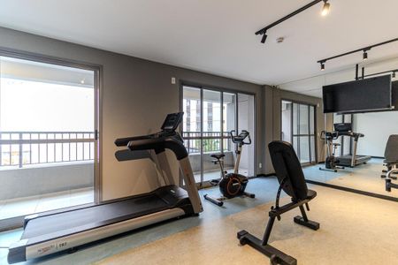 Studio para alugar com 35m², 1 quarto e sem vaga Studio para alugar com 35m², 1 quarto e sem vagaAcademia