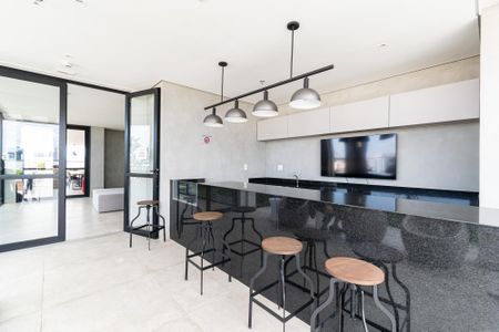 Studio para alugar com 44m², 1 quarto e 1 vagaChurrasqueira