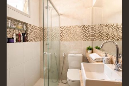 Banheiro Social de apartamento à venda com 2 quartos, 75m² em Baeta Neves, São Bernardo do Campo