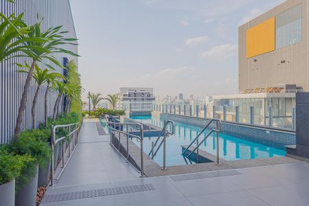 Studio para alugar com 35m², 1 quarto e 1 vagaPiscina