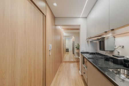 Studio para alugar com 35m², 1 quarto e 1 vaga Studio para alugar com 35m², 1 quarto e 1 vagaCozinha